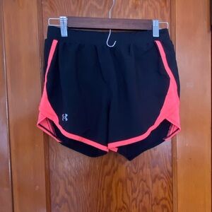Under Armour Women's Athletic Shorts - Black with Pink Trim